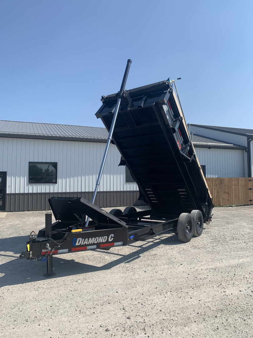 New 2026 Diamond C Trailers LPT207L16X82 (82" X 16') 14.9K Telescopic (Pacesetter Pkg) Dump Trailer