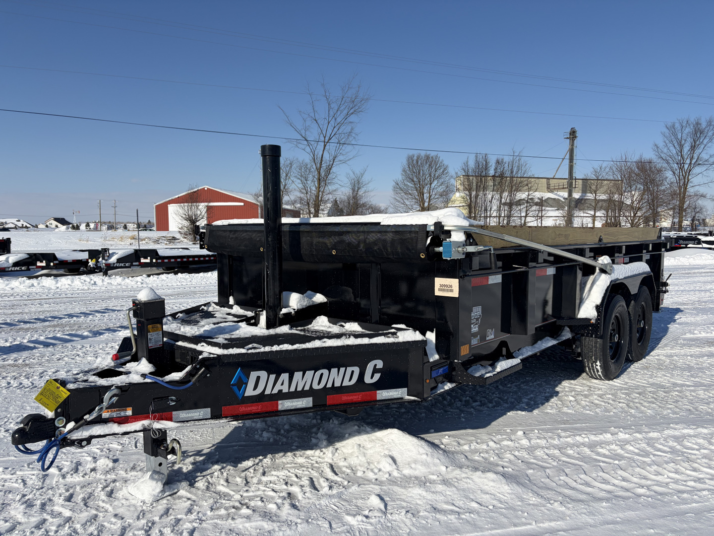 New 2026 Diamond C Trailers LPT207L16X82 (82" X 16') 15.5K Telescopic Dump Trailer