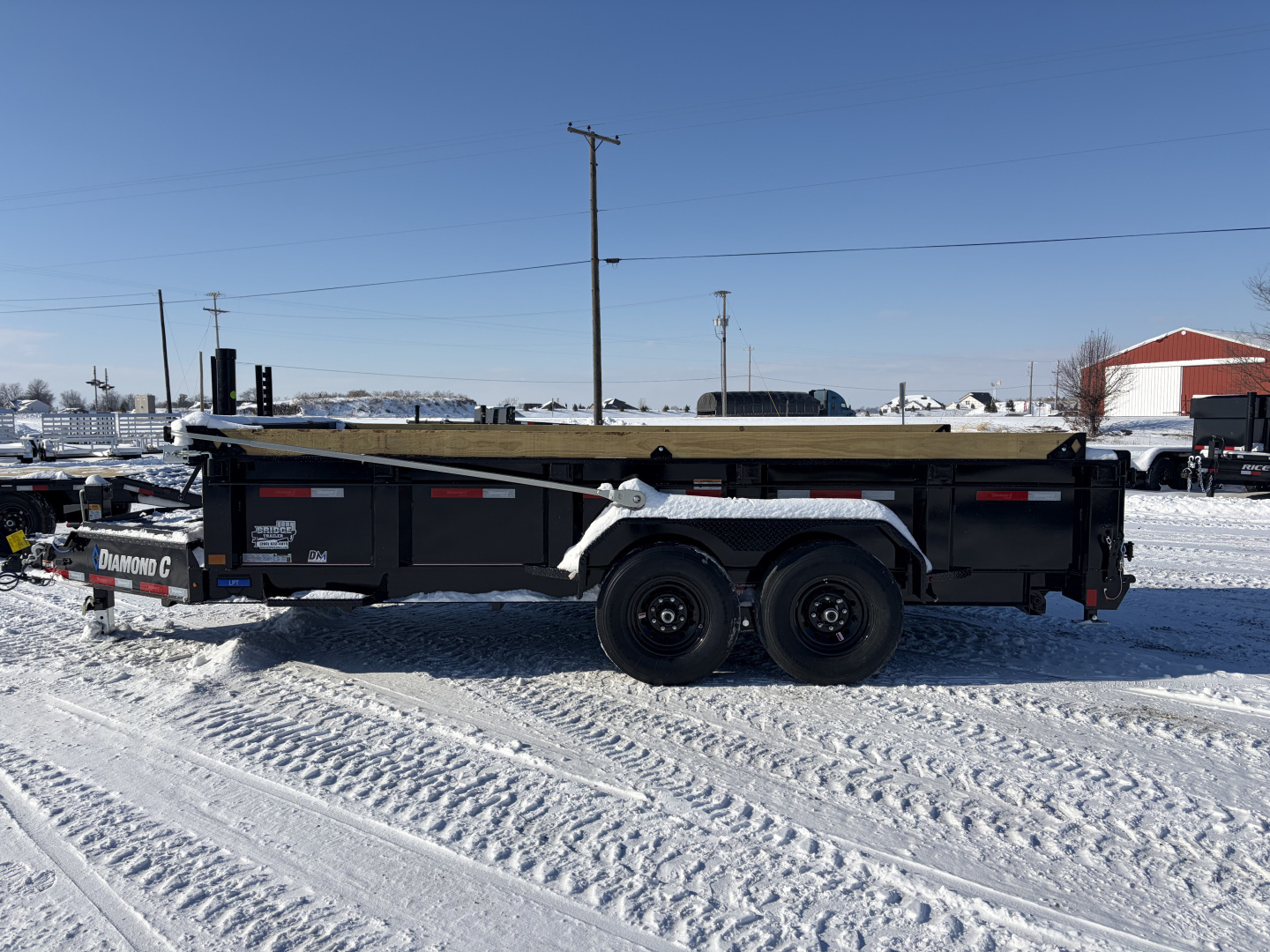 New 2026 Diamond C Trailers LPT207L16X82 (82" X 16') 15.5K Telescopic Dump Trailer