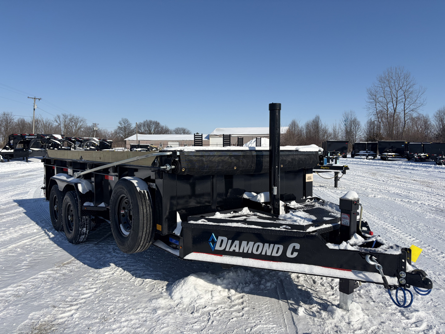New 2026 Diamond C Trailers LPT207L16X82 (82" X 16') 15.5K Telescopic Dump Trailer