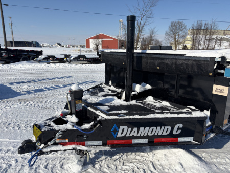 New 2026 Diamond C Trailers LPT207L16X82 (82" X 16') 15.5K Telescopic Dump Trailer