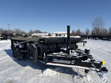New 2026 Diamond C Trailers LPT207L16X82 (82" X 16') 15.5K Telescopic Dump Trailer