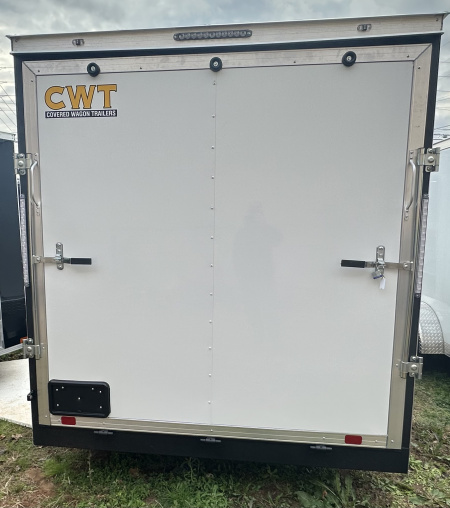 New 2025 Covered Wagon Trailers 7x14 TA white 84” Cargo / Enclosed Trailer