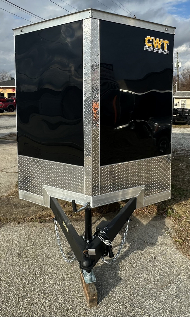 New 2025 Covered Wagon Trailers 7x16 TA BLACK Cargo / Enclosed Trailer