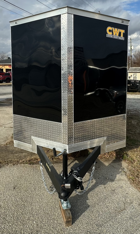 New 2025 Covered Wagon Trailers 7x16 TA BLACK Cargo / Enclosed Trailer