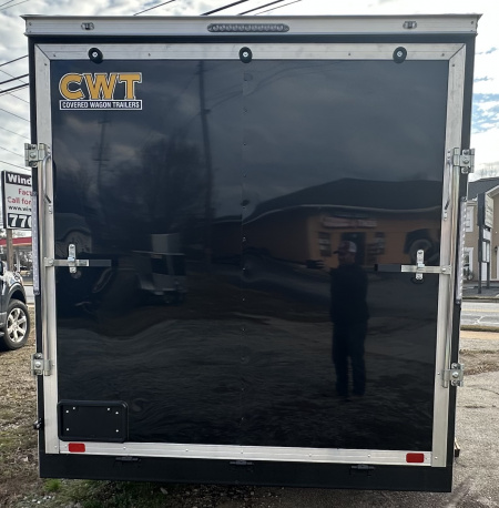 New 2025 Covered Wagon Trailers 7x16 TA BLACK Cargo / Enclosed Trailer
