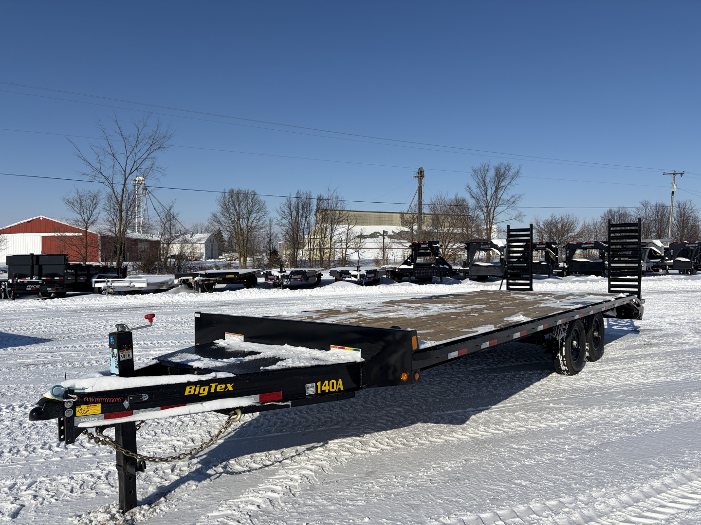 New 2026 Big Tex Trailers 14OA-24D3A-FRBK (21' + 3' X 102") 15.4K Equipment Trailer