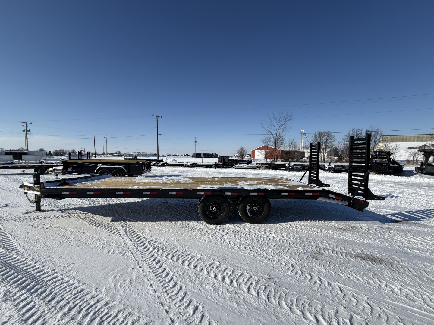 New 2026 Big Tex Trailers 14OA-24D3A-FRBK (21' + 3' X 102") 15.4K Equipment Trailer