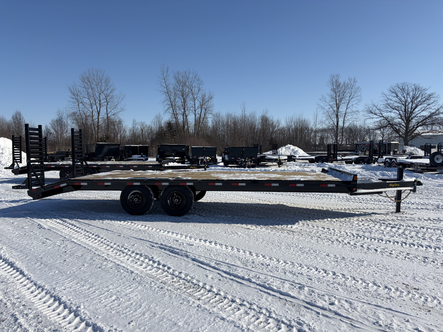 New 2026 Big Tex Trailers 14OA-24D3A-FRBK (21' + 3' X 102") 15.4K Equipment Trailer