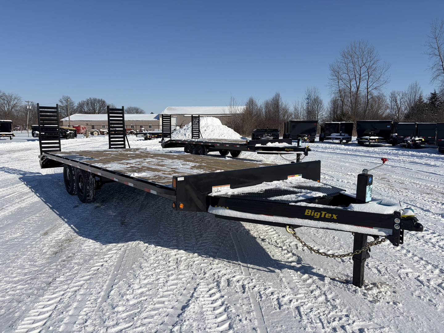 New 2026 Big Tex Trailers 14OA-24D3A-FRBK (21' + 3' X 102") 15.4K Equipment Trailer