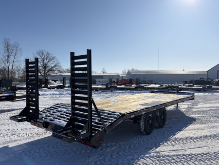 New 2026 Big Tex Trailers 14OA-24D3A-FRBK (21' + 3' X 102") 15.4K Equipment Trailer