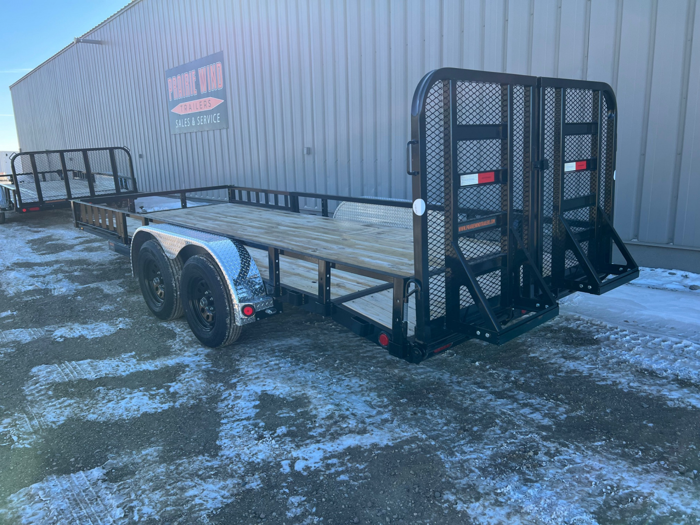 New 2026 PJ Trailers 18 Tandem Axle ATV UL Utility Trailer