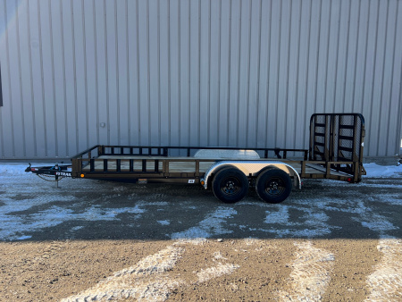 New 2026 PJ Trailers 18 Tandem Axle ATV UL Utility Trailer