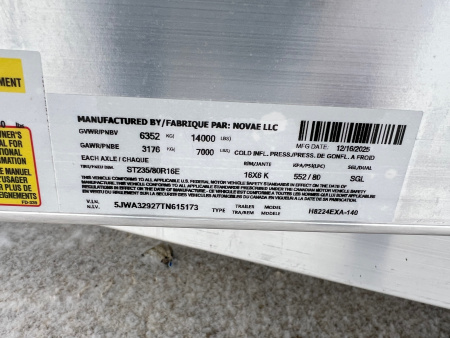 New 2026 H&H Trailers 24' Aluminum Speed Loader Tilt Trailer