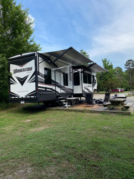 Used 2021 Grand Design Momentum Toy Hauler RV 381MR